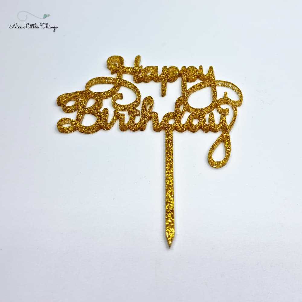 Dessus de gâteau-heureux-anniversaire