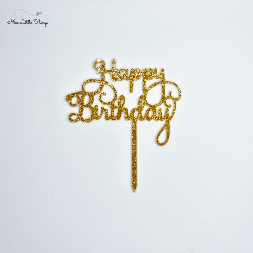 Dessus de gâteau-heureux-anniversaire