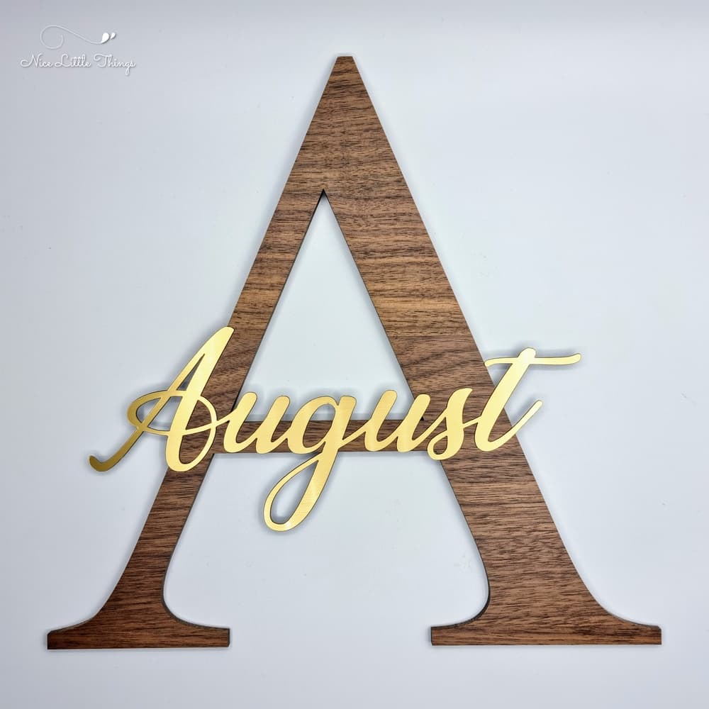 décoration avec nom