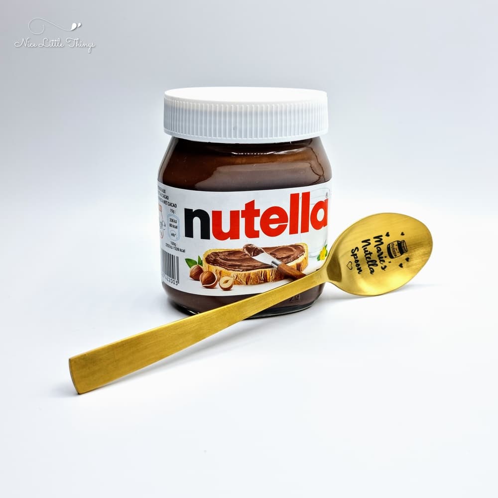 cuillère à nutella dorée
