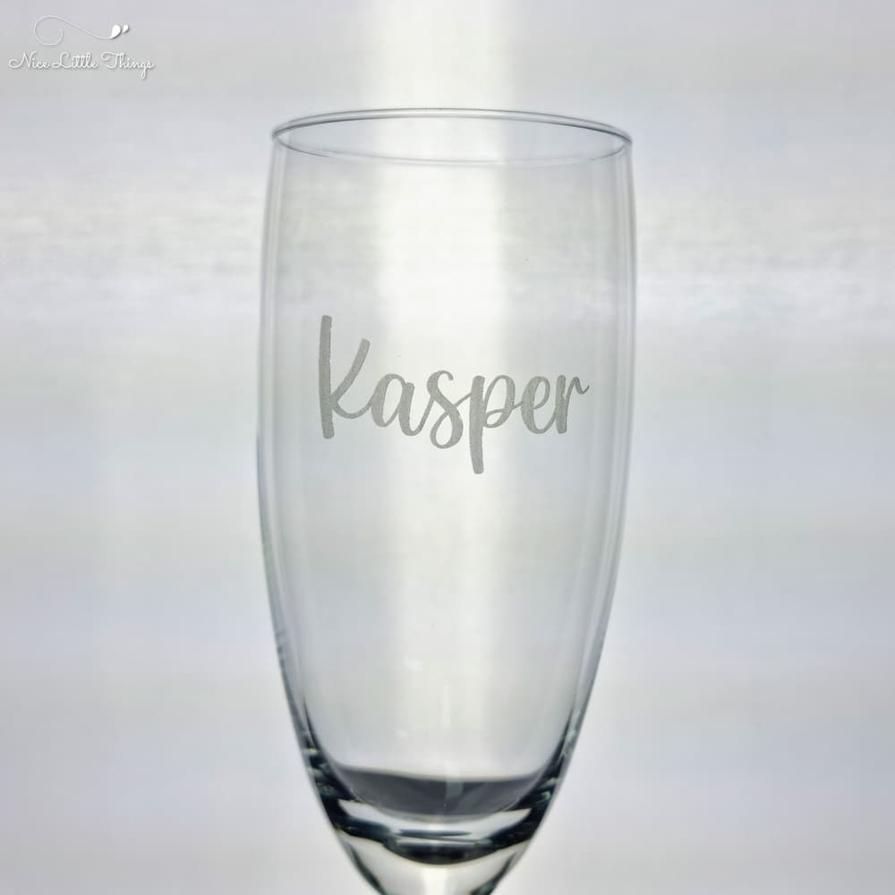 Coffret à champagne avec flûtes