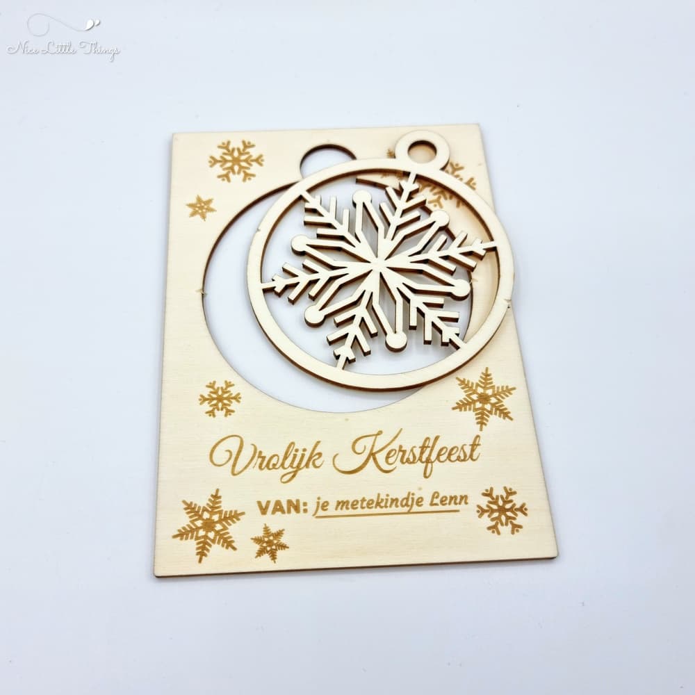 Carte de Noël Boule de Noël imprimable (lot de 2)