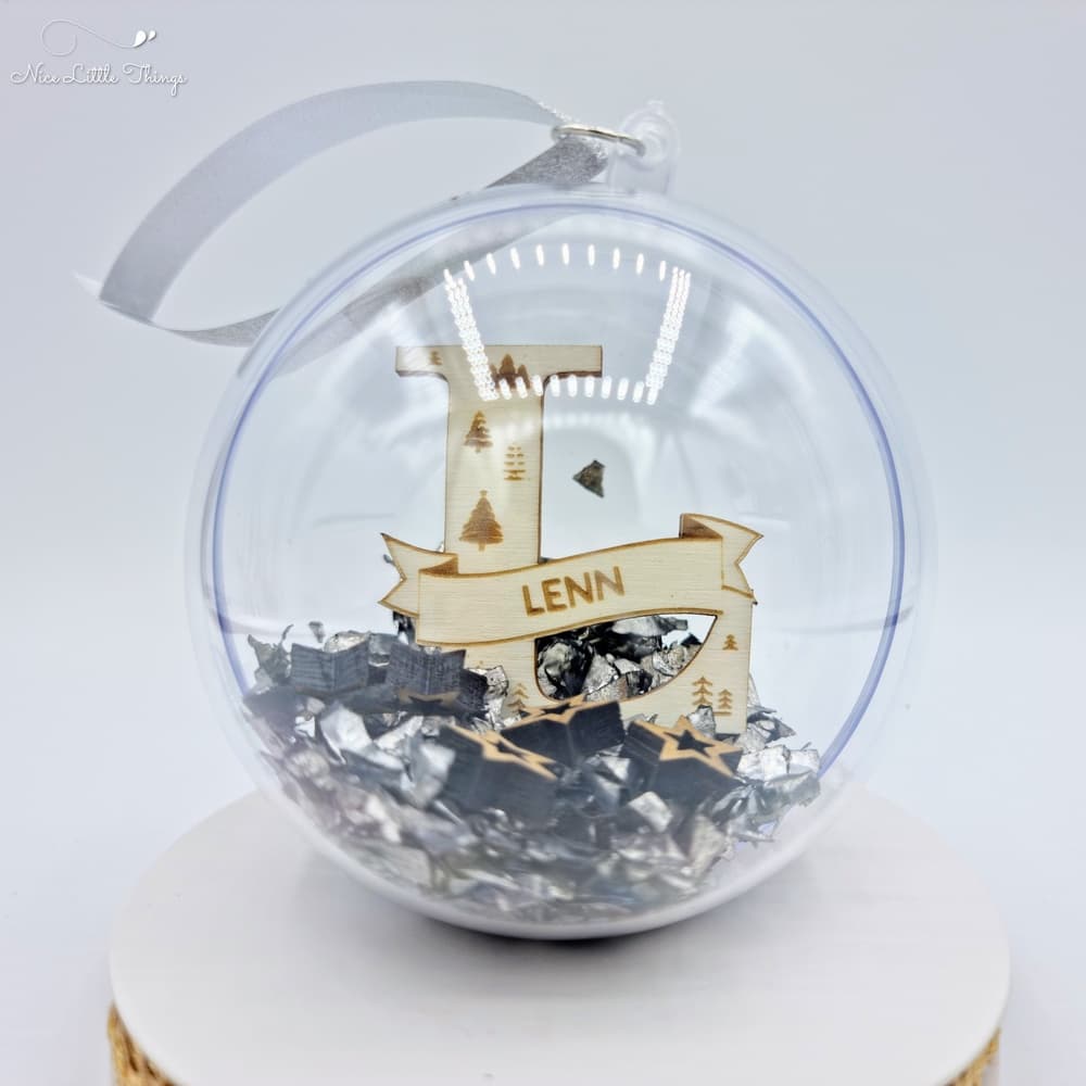 Boule de Noël de luxe personnalisée