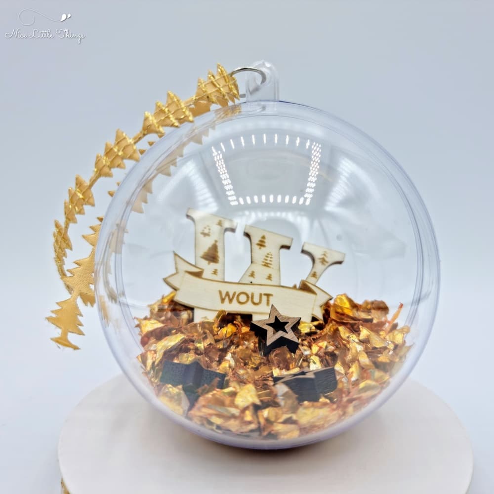 Boule de Noël de luxe personnalisée
