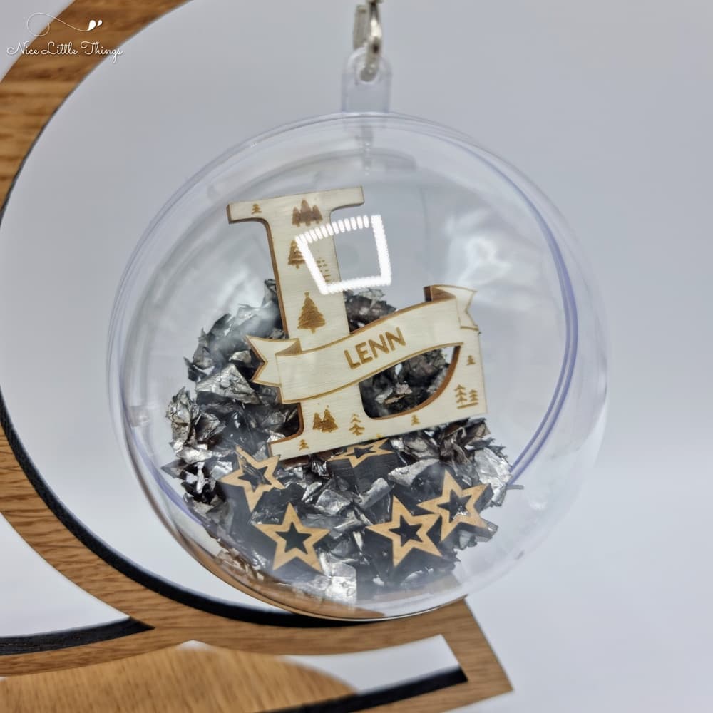 Boule de Noël de luxe personnalisée