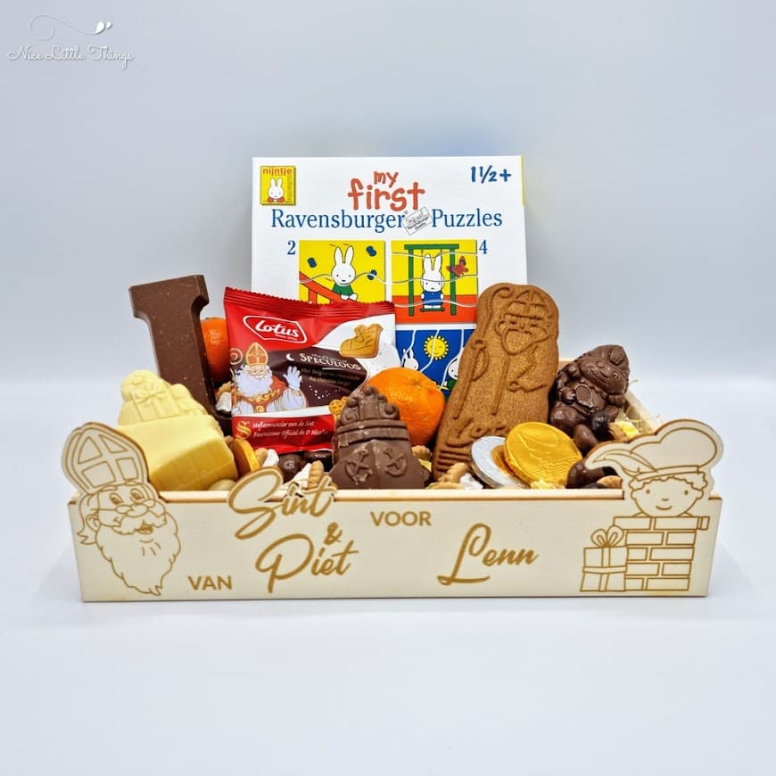 Plateau de bonbons Sinterklaas personnalisé