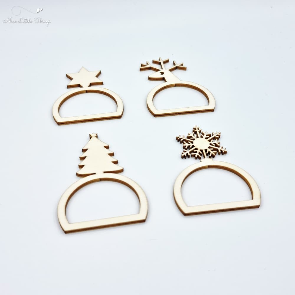 Rond de serviette de Noël