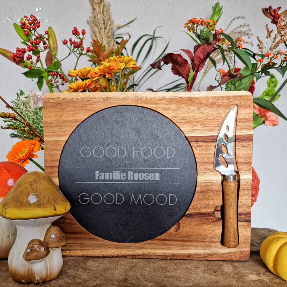 plateau de service en bois-automne