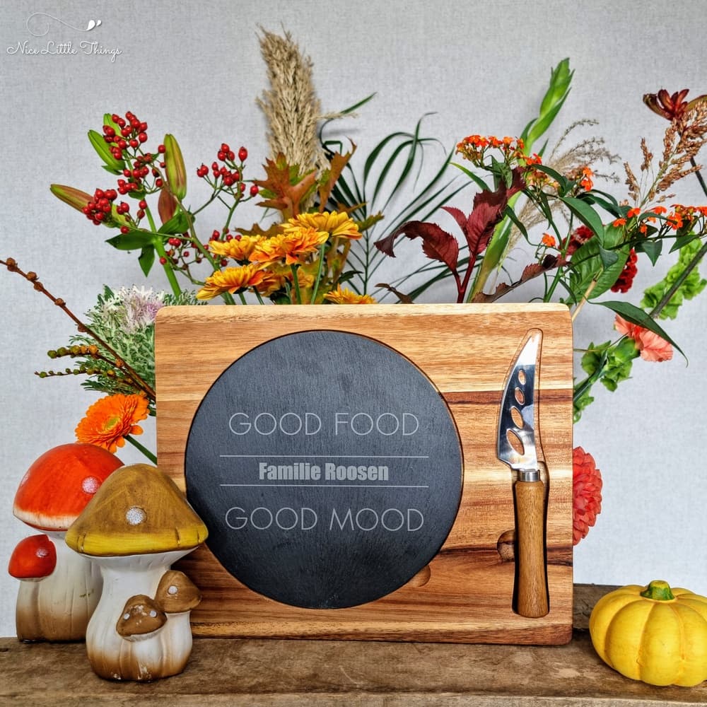 plateau de service en bois-automne