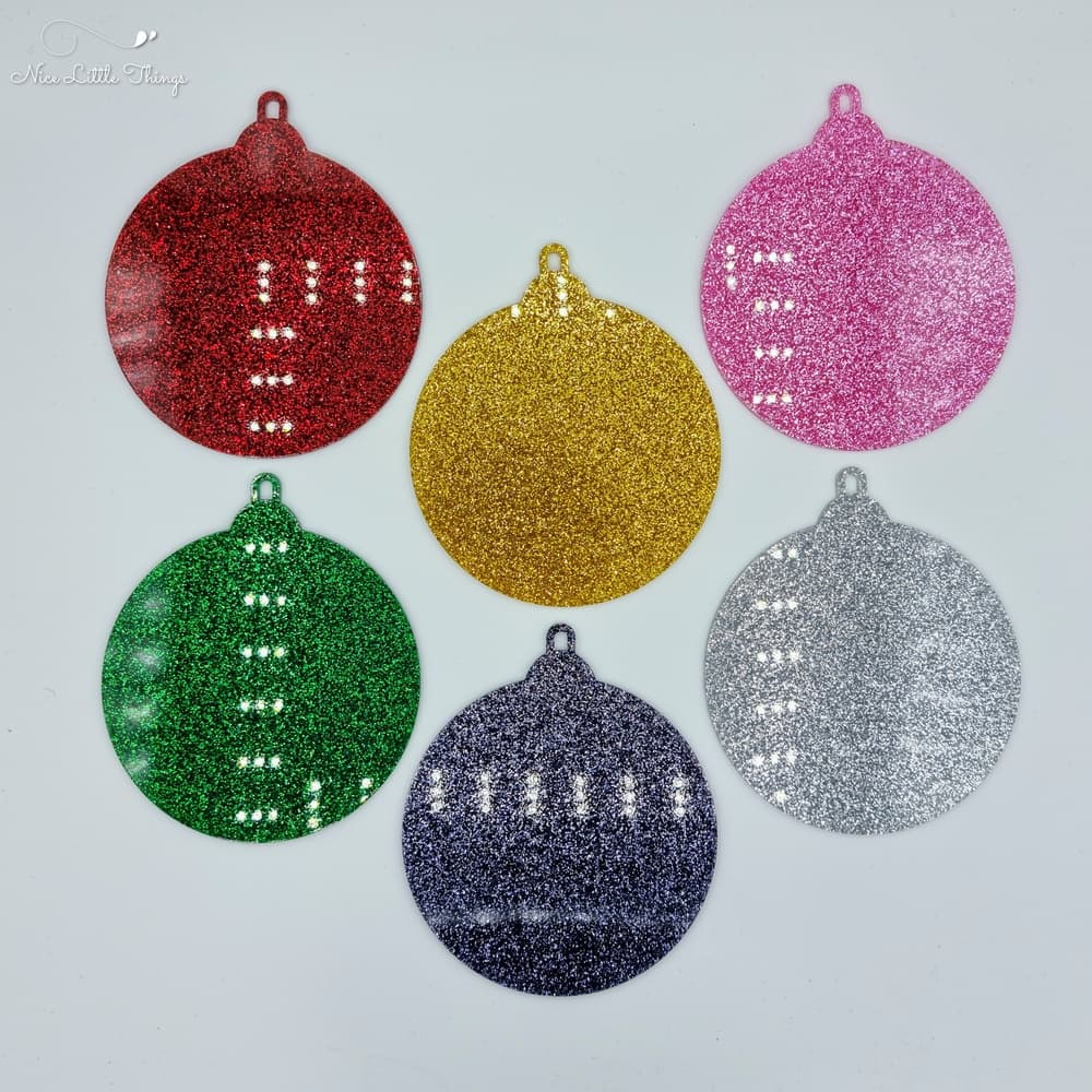 boules de Noël multicouches - paillettes