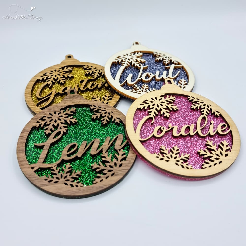 boules de Noël multicouches - paillettes