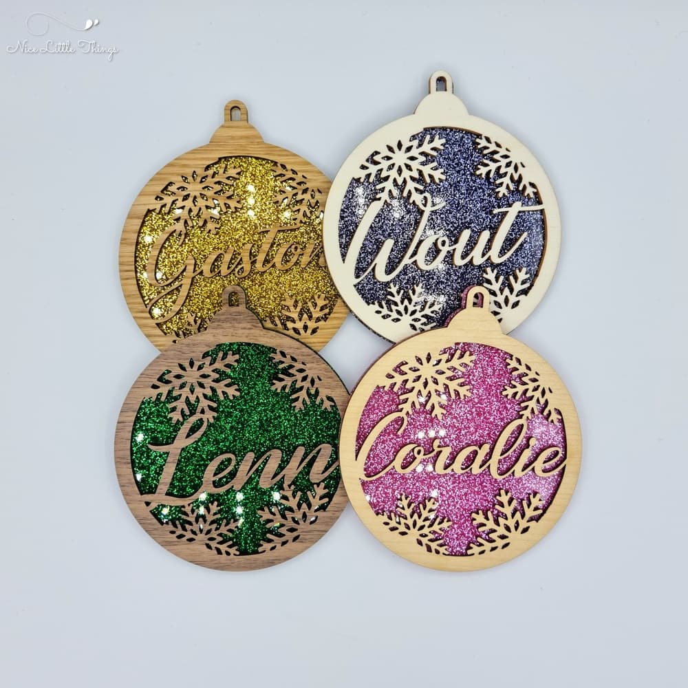 boules de Noël multicouches - paillettes
