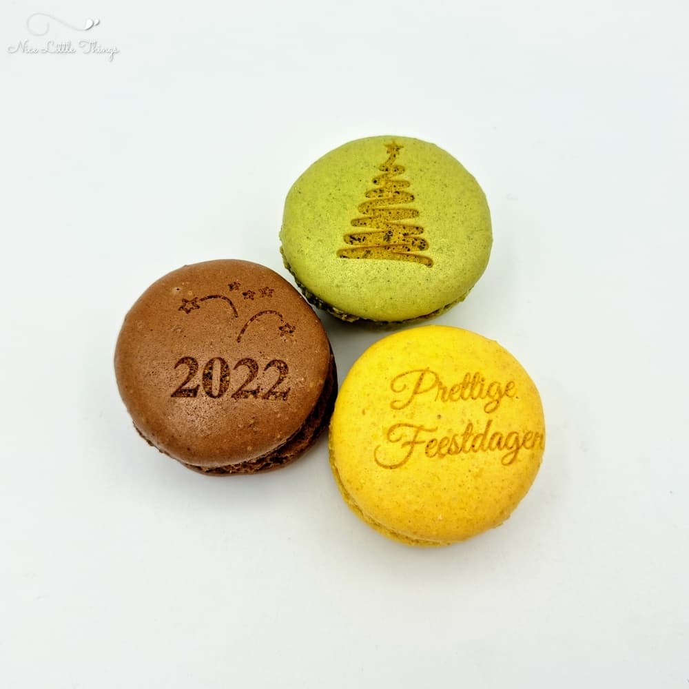 boule de Noël en macaron