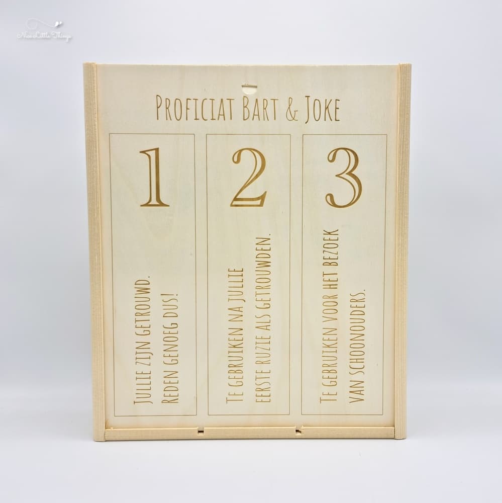 Caisse à vin personnalisée Trio
