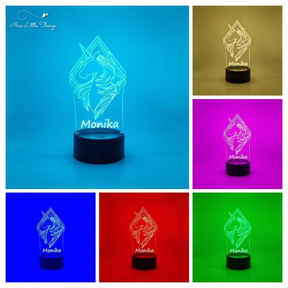 Lampe LED RVB Licorne