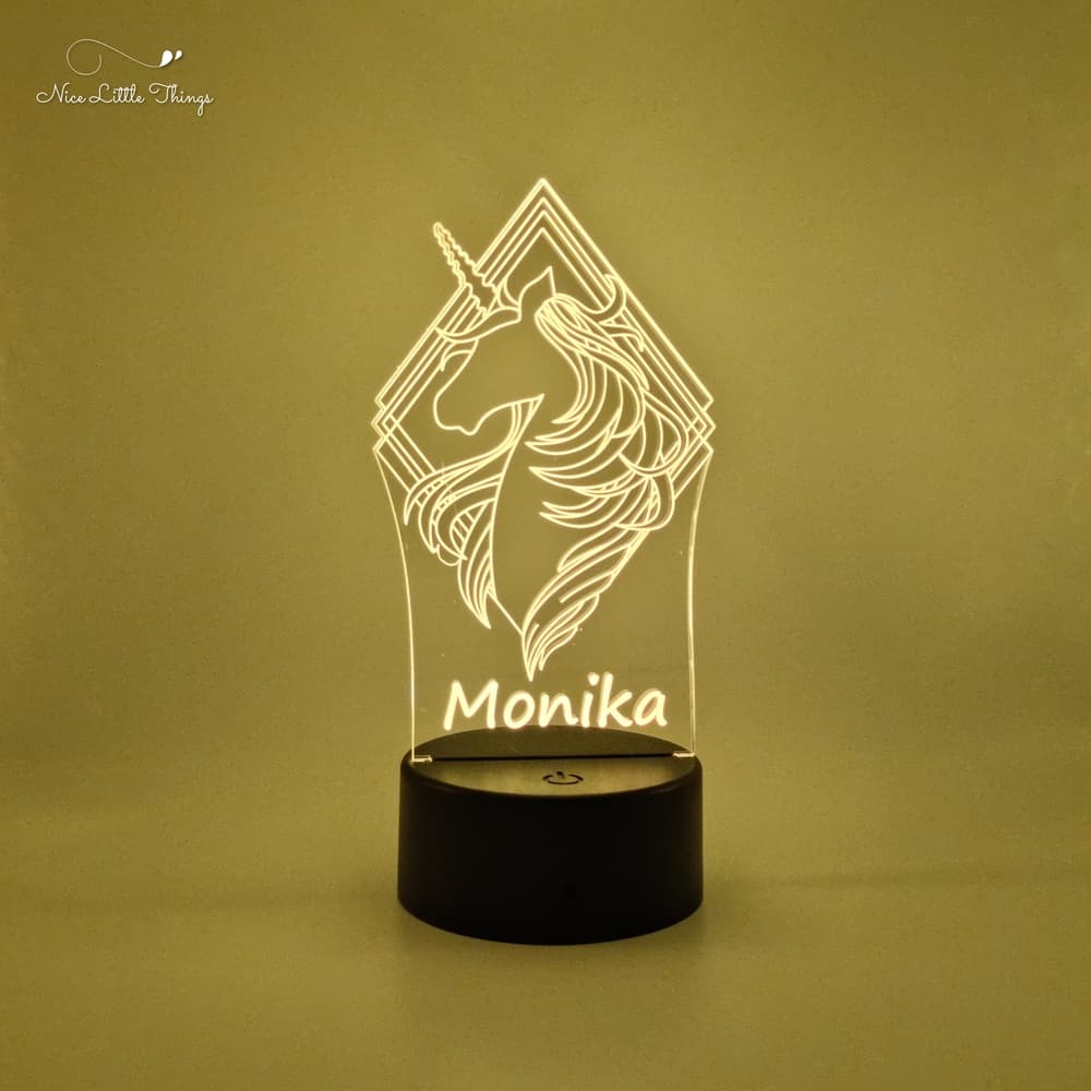 Lampe LED RVB Licorne