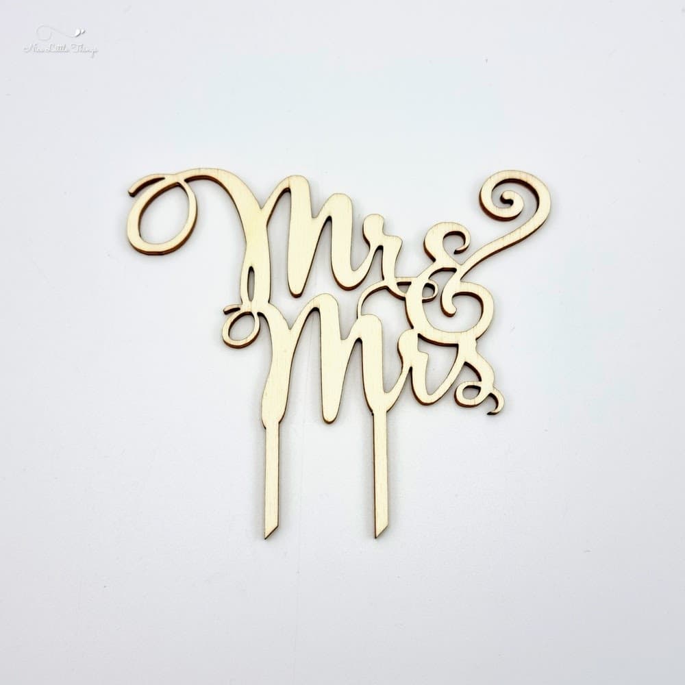 Décor de gâteau M. et Mme Wood