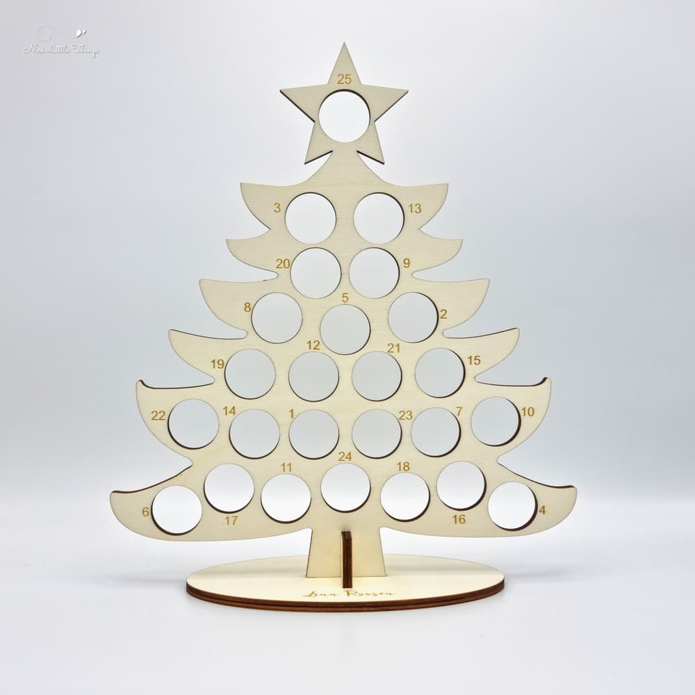 Calendrier de l'Avent avec nom