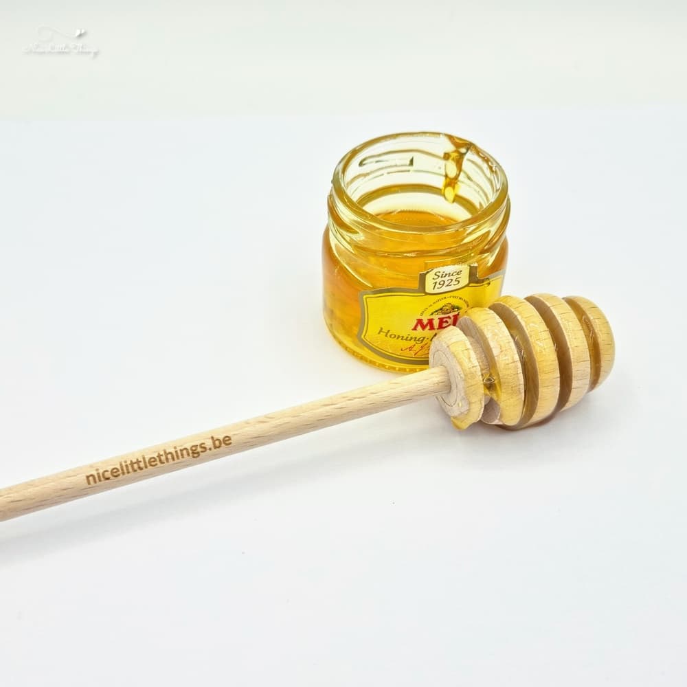 Cuillère à miel avec texte