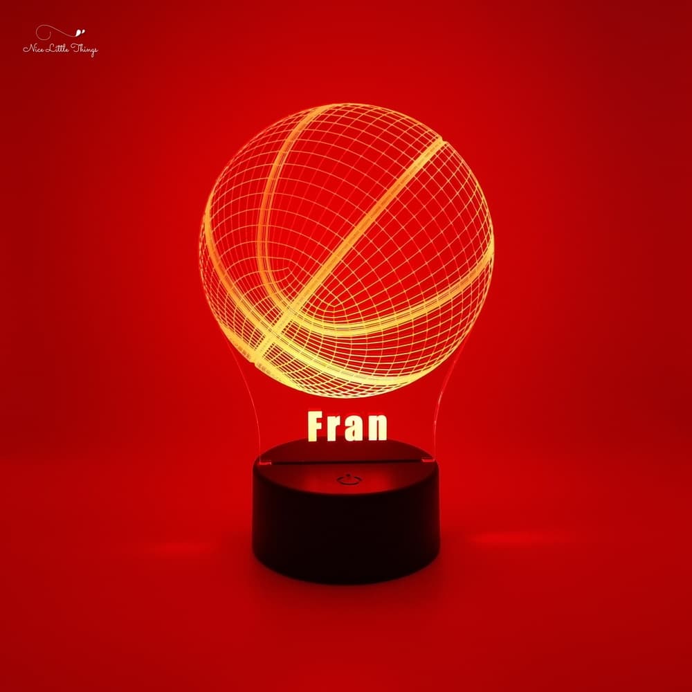 Lampe LED RGB personnalisée Basket-ball