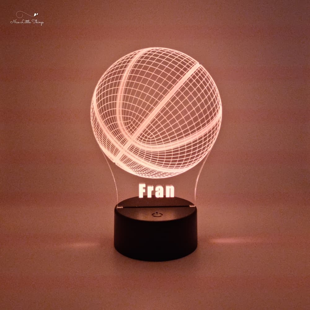 Lampe LED RGB personnalisée Basket-ball