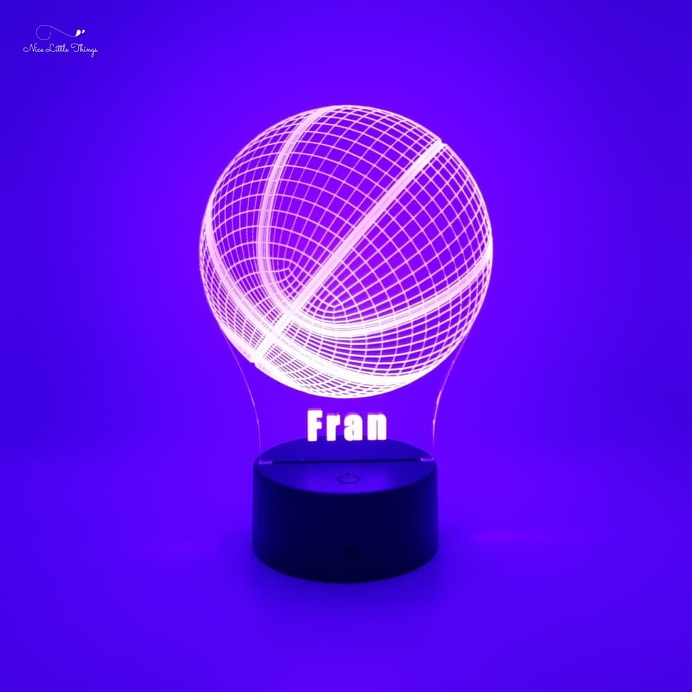 Lampe LED RGB personnalisée Basket-ball