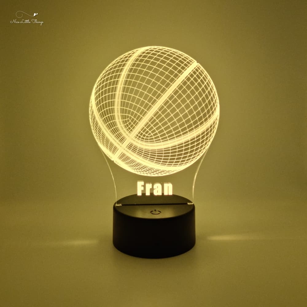Lampe LED RGB personnalisée Basket-ball