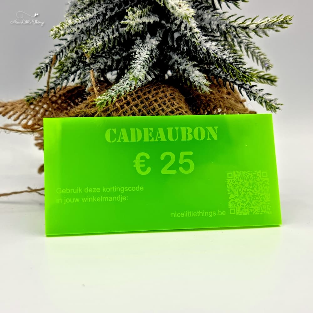 Chèque-cadeau de 25 euros