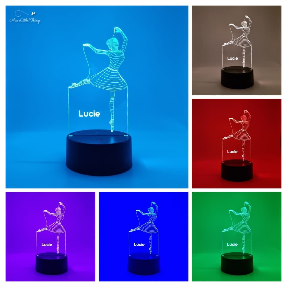 Lampe LED RVB personnalisée Ballerina