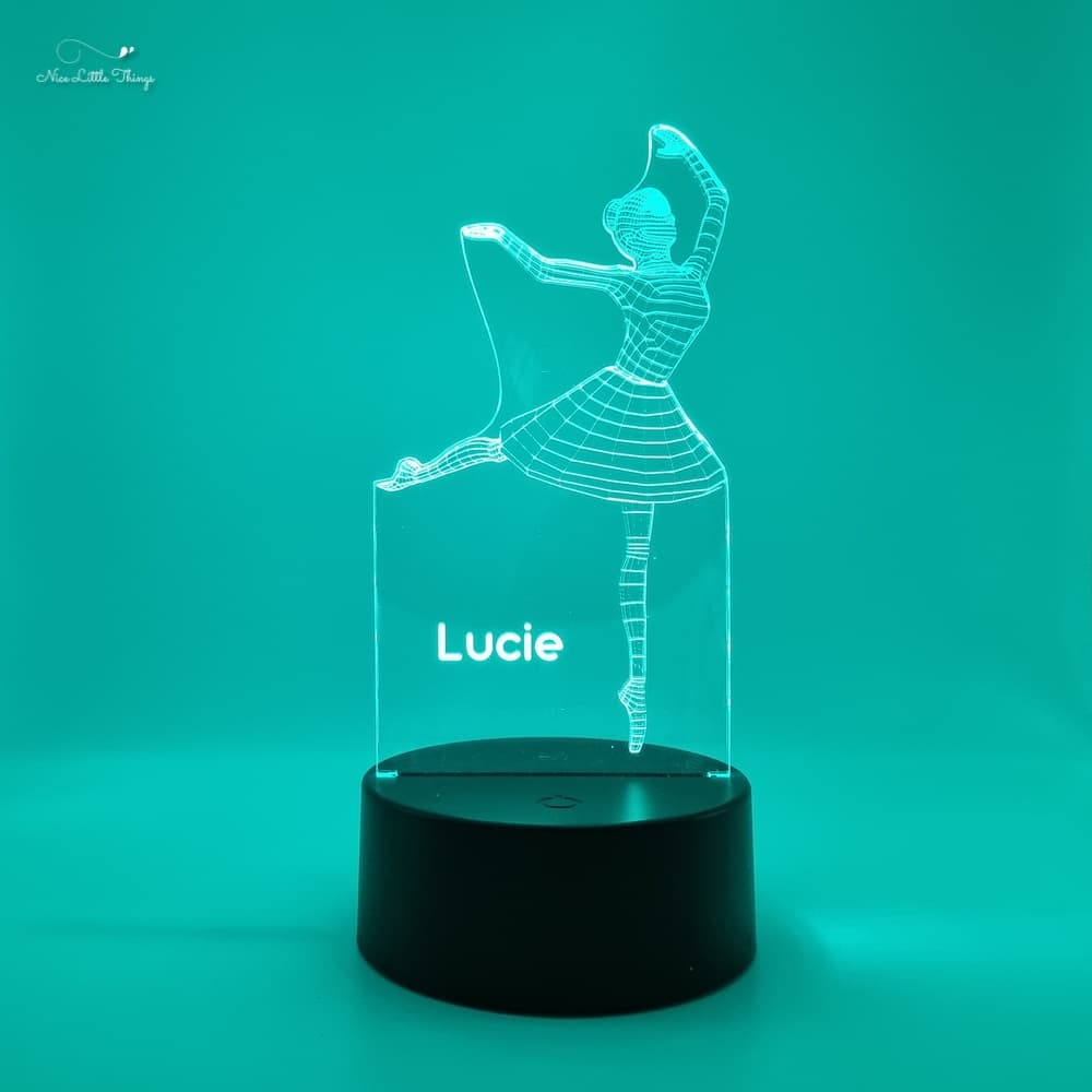 Lampe LED RVB personnalisée Ballerina