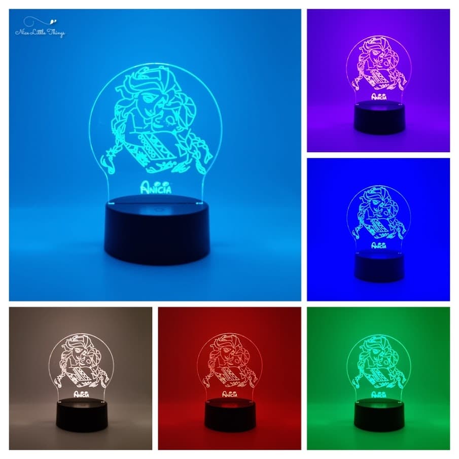 Lampe LED RVB personnalisée Frozen