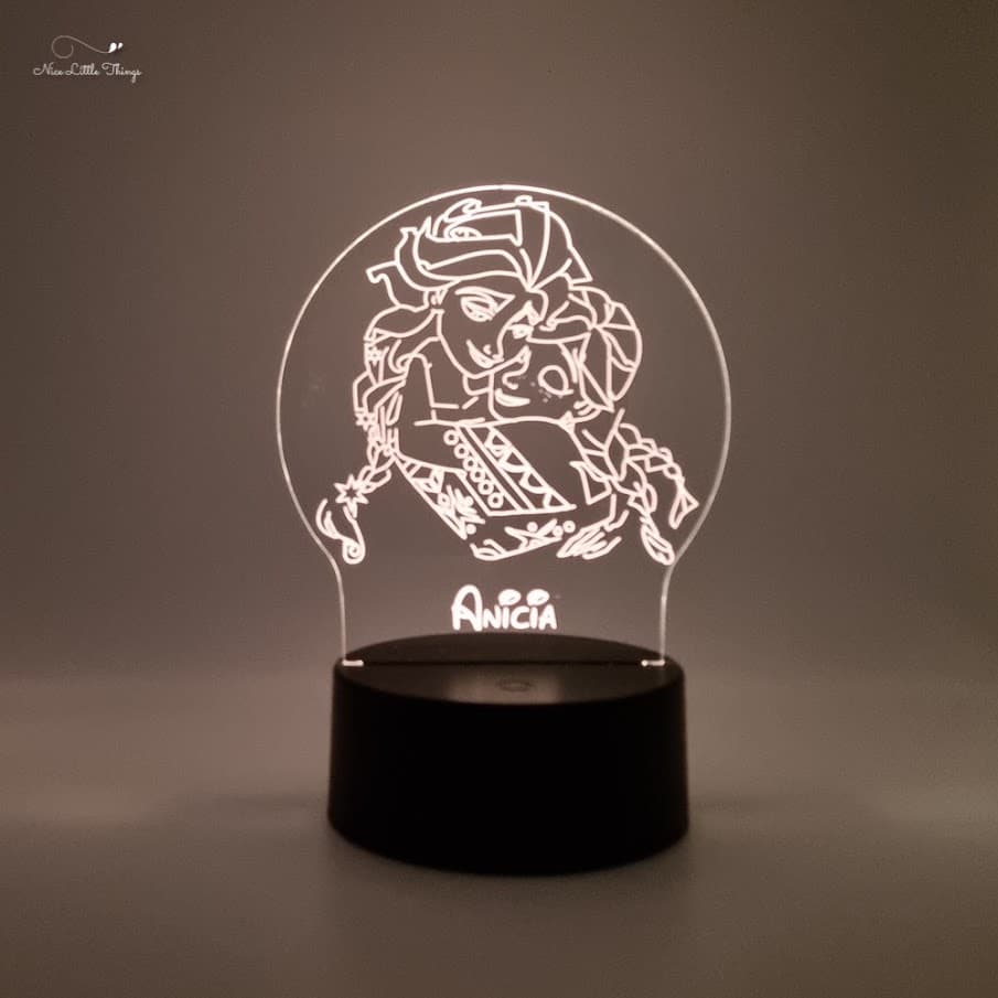 Lampe LED RVB personnalisée Frozen