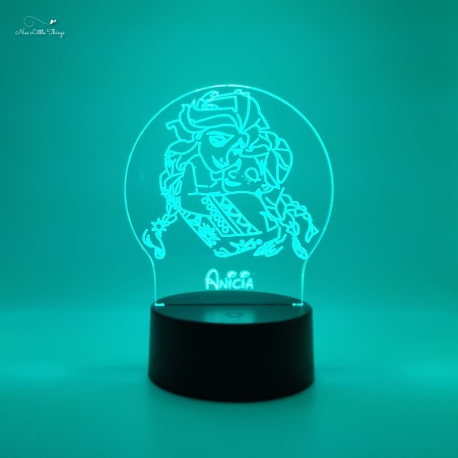 Lampe LED RVB personnalisée Frozen