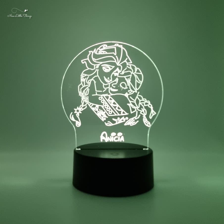 Lampe LED RVB personnalisée Frozen