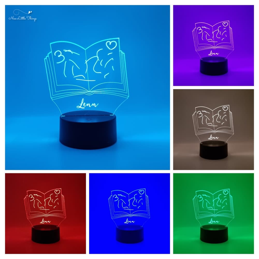 Dessin personnalisé avec lampe LED RVB - Parchemin