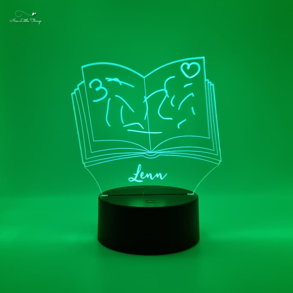 Dessin personnalisé avec lampe LED RVB - Parchemin