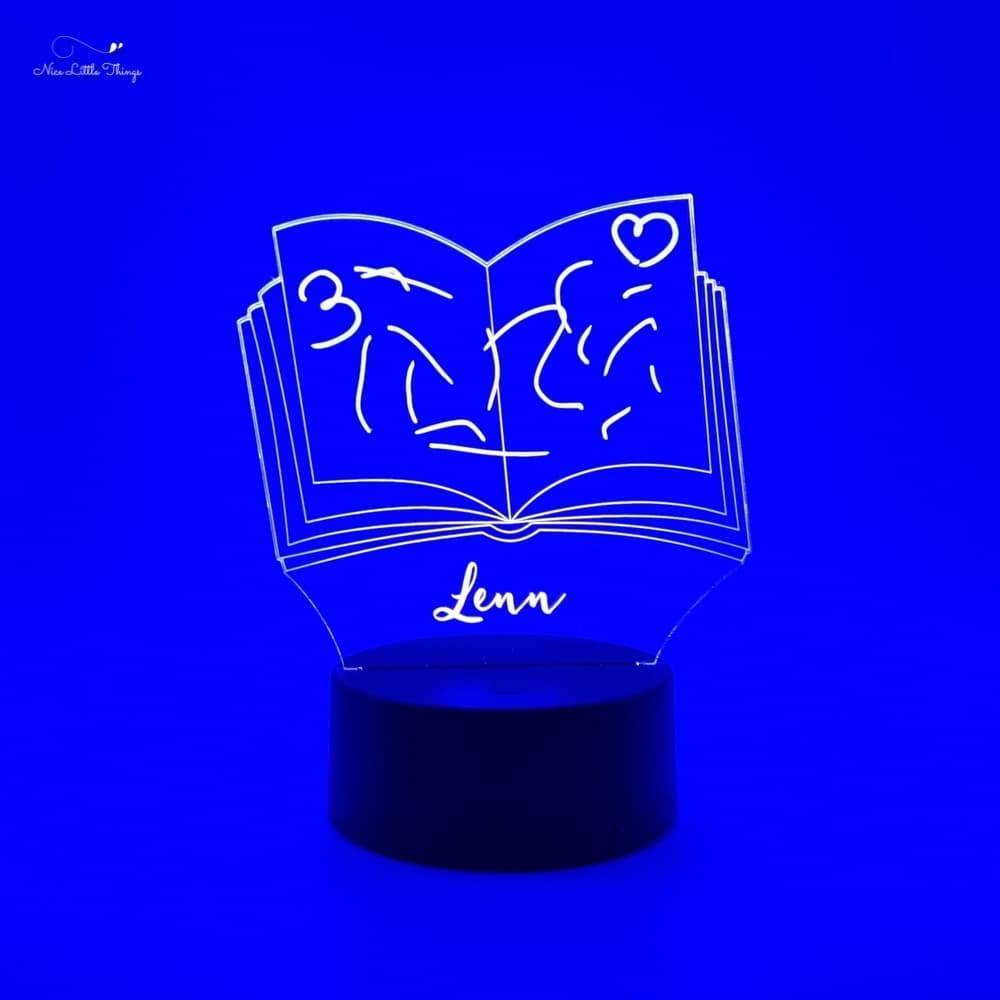 Dessin personnalisé avec lampe LED RVB - Parchemin