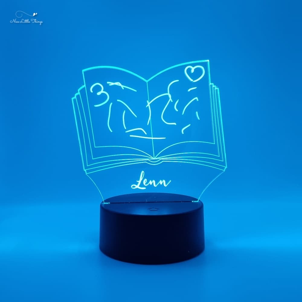 Dessin personnalisé avec lampe LED RVB - Parchemin