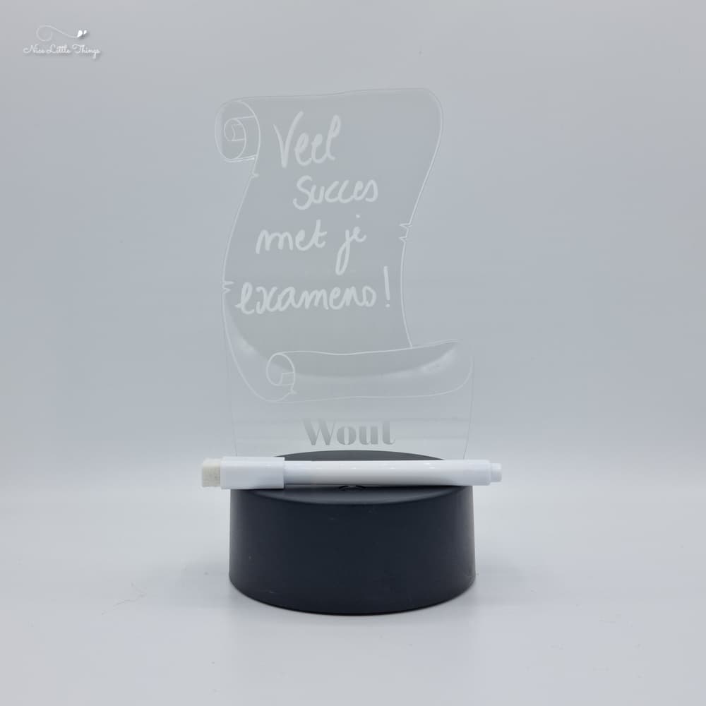 Dessin personnalisé avec lampe LED RVB - Parchemin