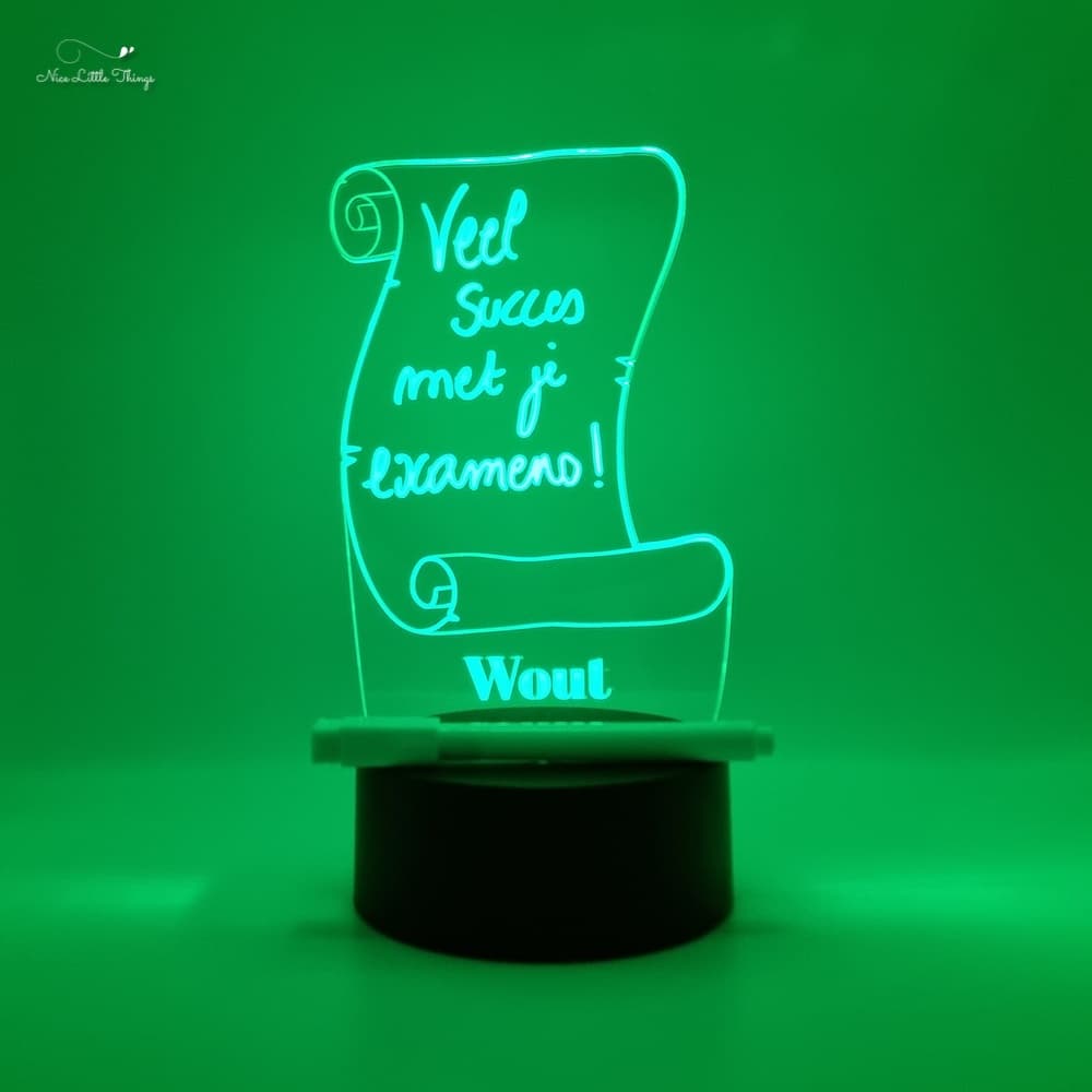 Dessin personnalisé avec lampe LED RVB - Parchemin