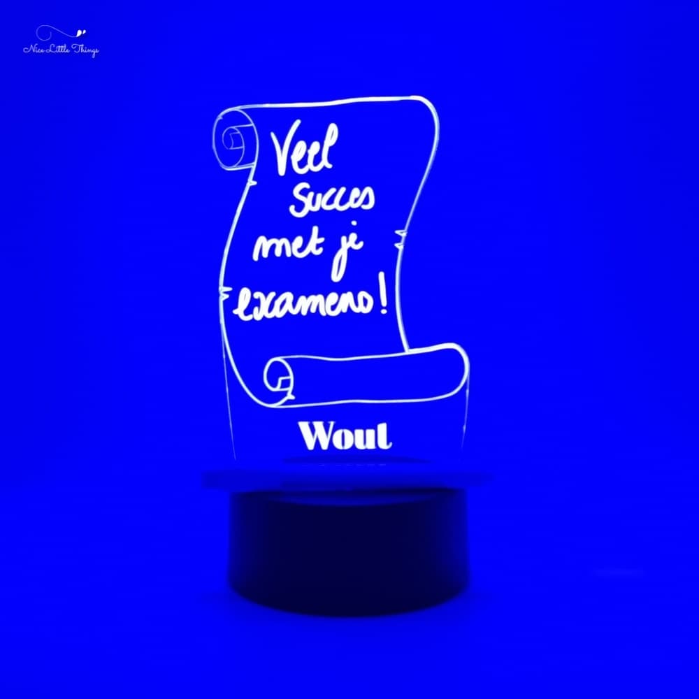 Dessin personnalisé avec lampe LED RVB - Parchemin