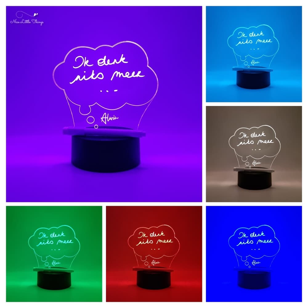 Panneau personnalisé avec lampe LED RVB - Nuage