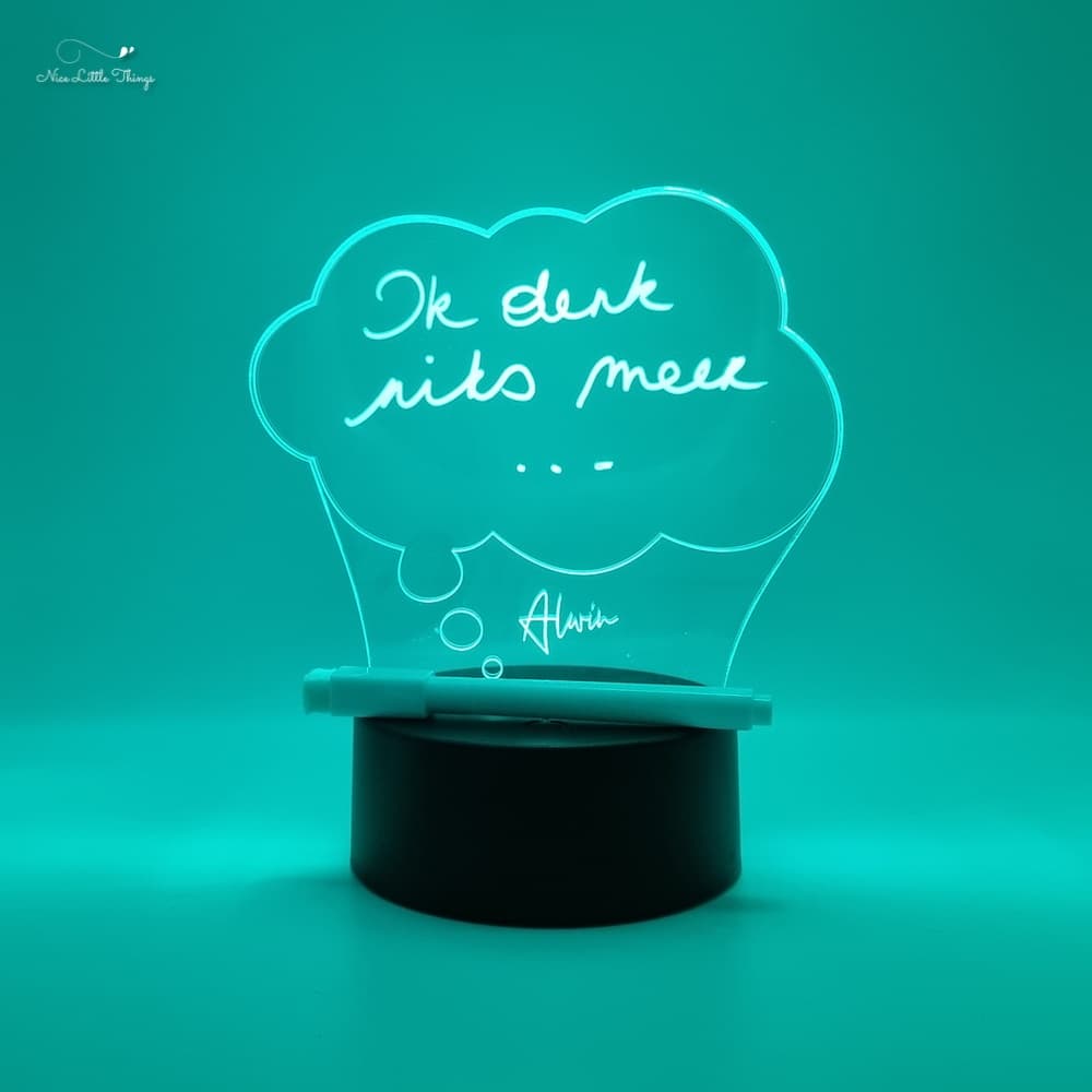 Panneau personnalisé avec lampe LED RVB - Nuage