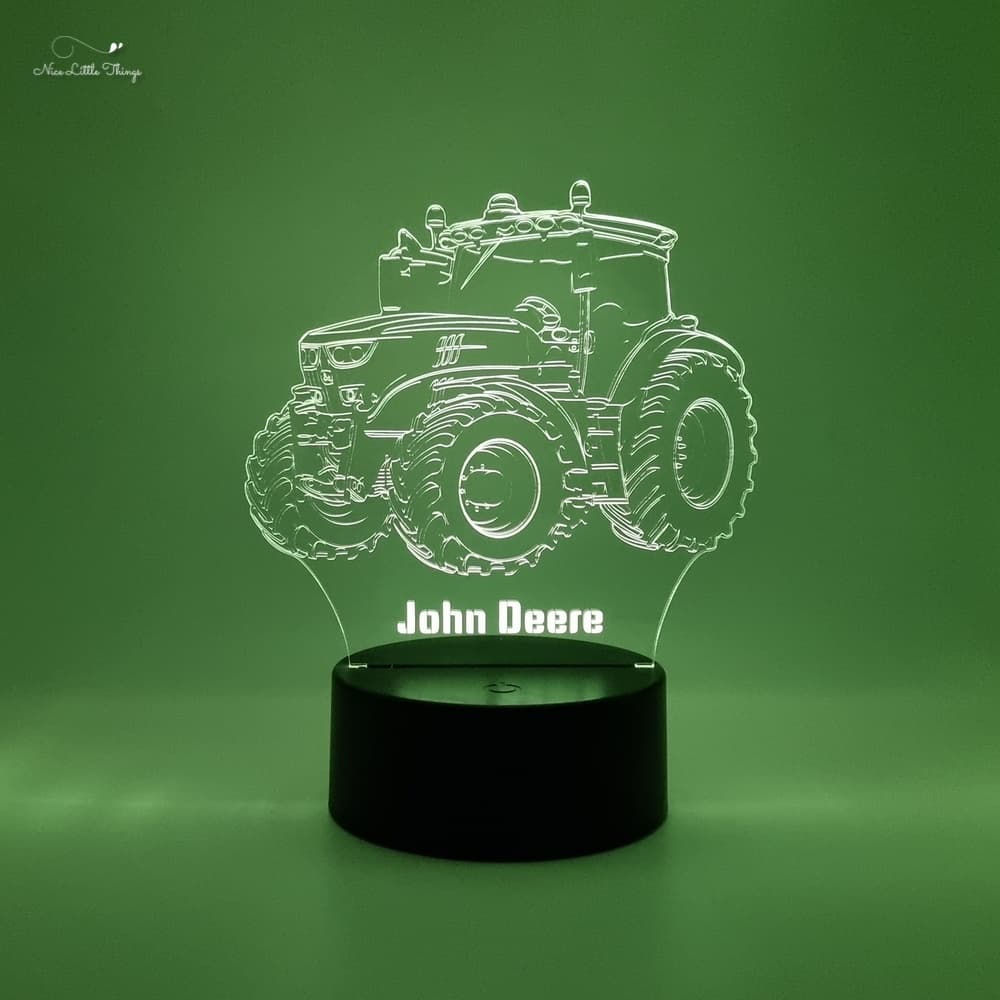 Tracteur John Deere à lumière LED RVB personnalisé