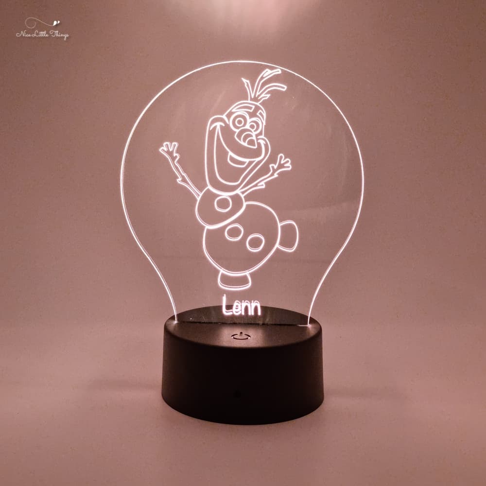 Lampe LED RVB Frozen Olaf