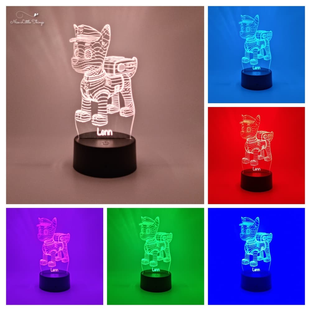 Lampe LED RVB Paw Patrol Chase