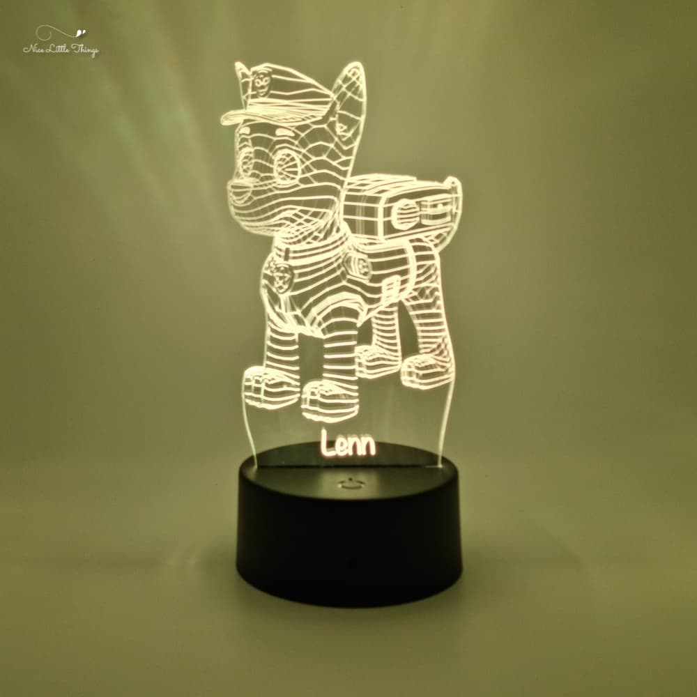 Lampe LED RVB Paw Patrol Chase