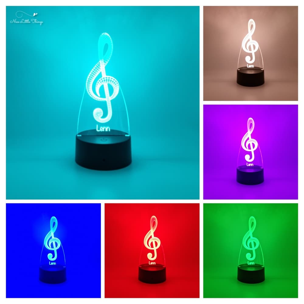 Lampe LED RVB Note de musique