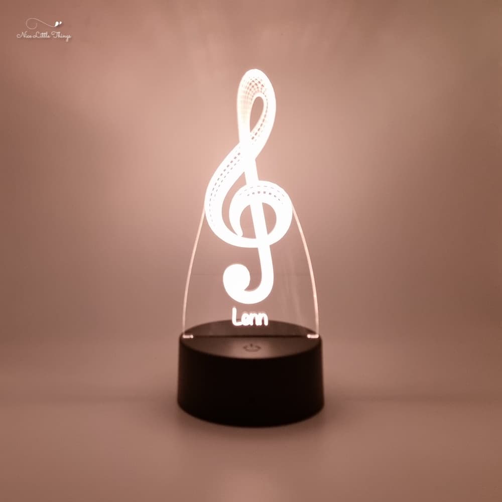 Lampe LED RVB Note de musique