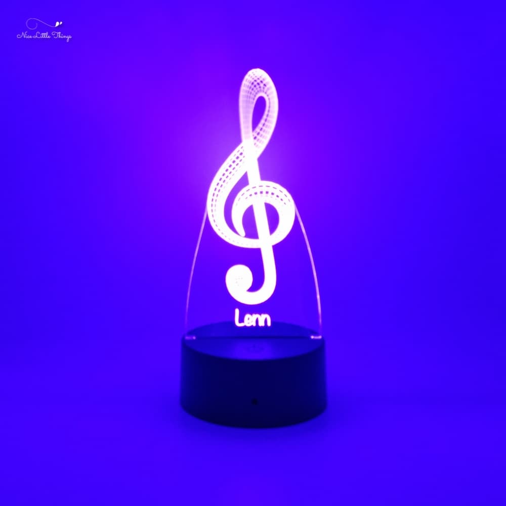 Lampe LED RVB Note de musique